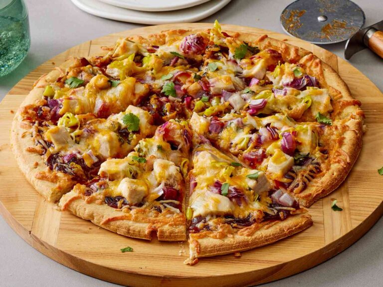 The BEST BBQ Chicken Pizza