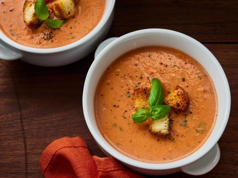 Quick and Delicious Tomato Basil Soup Recipe