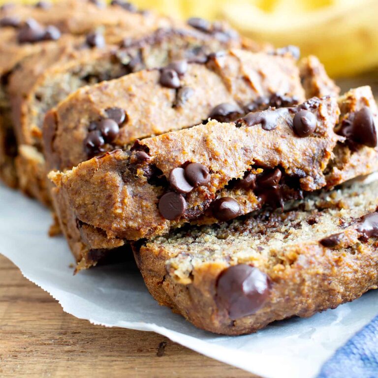 Healthy Chocolate Chip Banana Bread Recipe