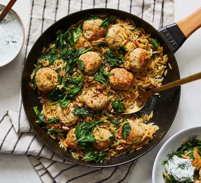 Turkey-meatballs-with-vodka-orzo