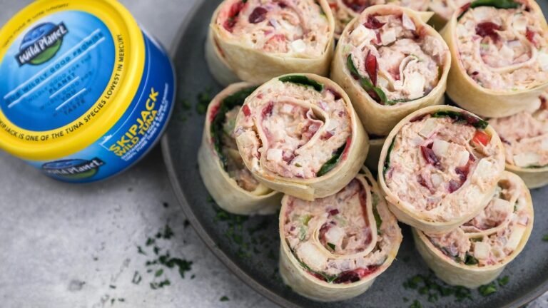 Cranberry Tuna Salad Pinwheels