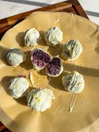 Lemon Blueberry Truffles