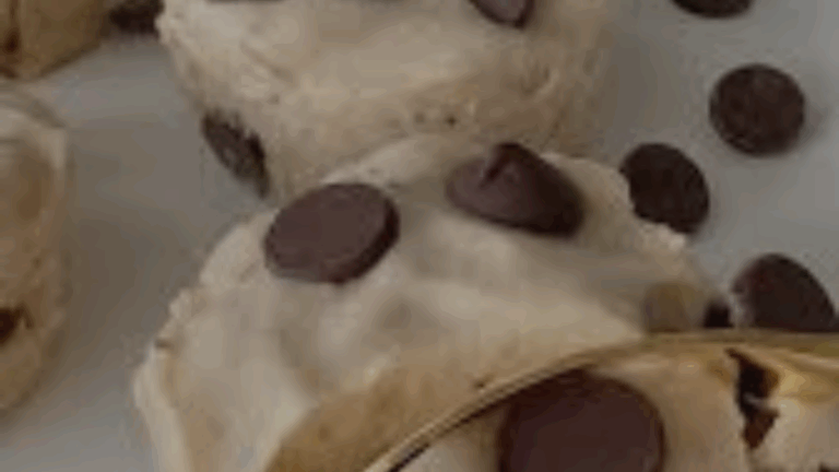 Chocolate Chip “Ice Cream” Cups :A Two-Ingredient Delight!