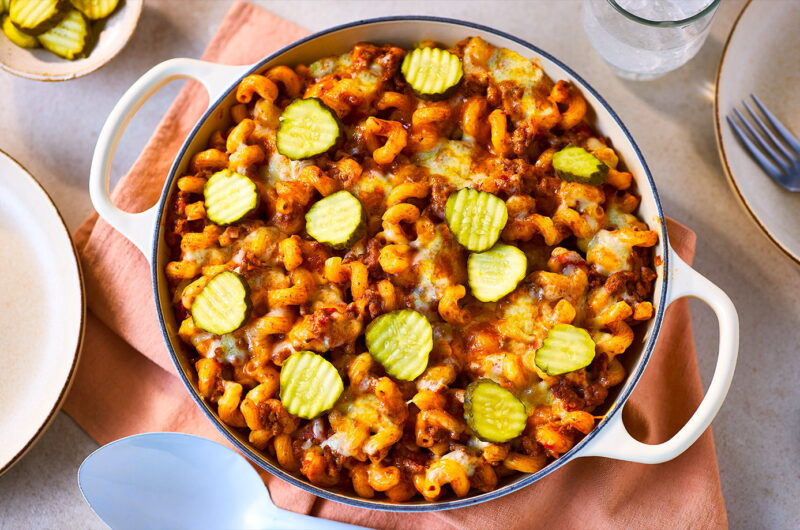 Cheeseburger Pasta Slow Cooker Recipe