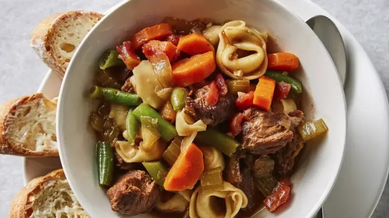 Beefy Tortellini: A Simple and Hearty Slow Cooker Italian Dish