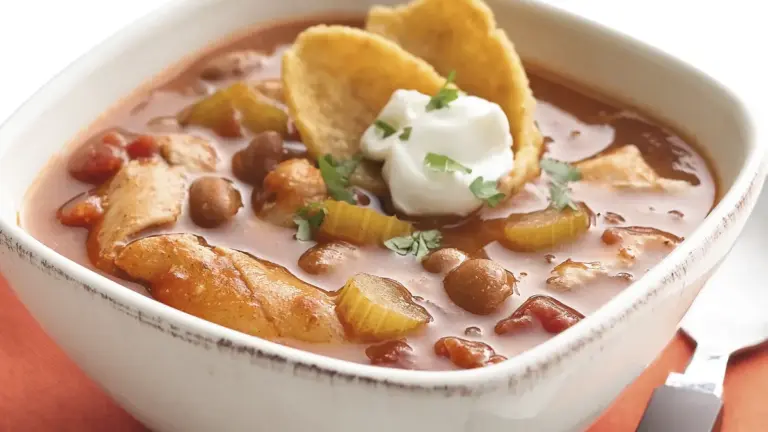 Fiesta Chicken Chili (Slow Cooker Recipe)