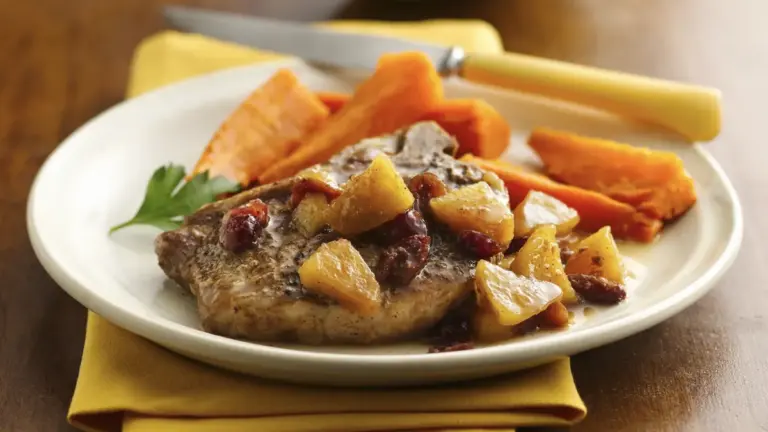 Apple Braised Pork Chops Slow Cooker Recipe