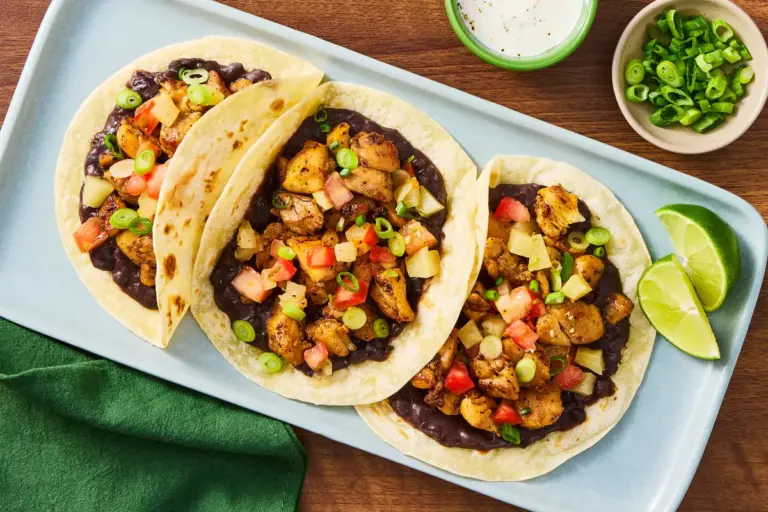 Chicken and Spicy Black Bean Tacos: A Quick and Flavorful Meal