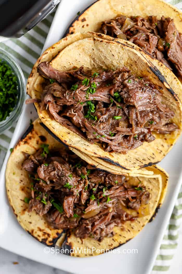 Barbacoa Stackers Slow Cooker Recipe