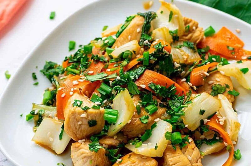 Asian-Inspired Mahogany Chicken and Bok Choy Recipe