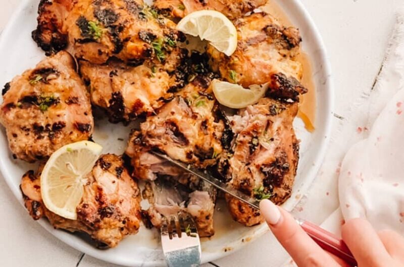 Garlic, Honey, and Mustard Marinated Chicken