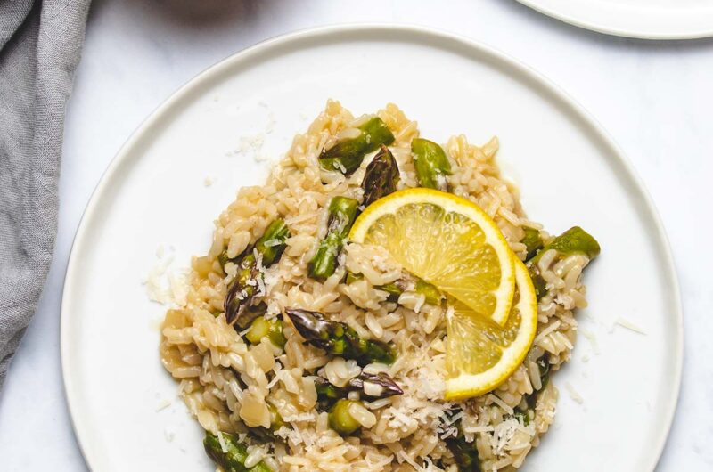 Asiago and Asparagus Risotto-Style Rice Express Pressure Cooker Recipe
