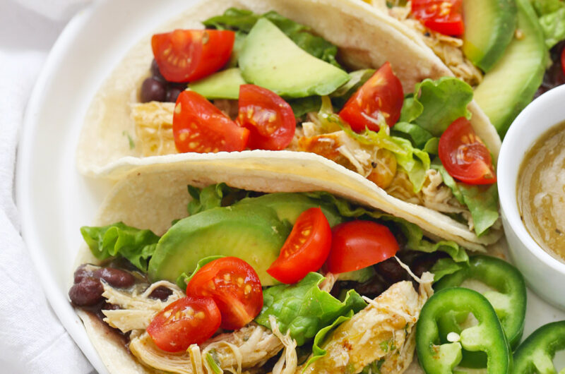 Pressure Cooker Salsa Verde Chicken Tostadas: A Fresh and Flavorful Crowd-Pleaser