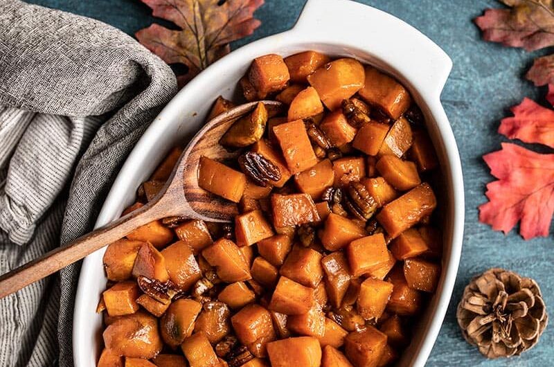 Maple Pecan Sweet Potato Casserole