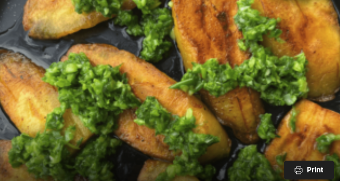 reen Onion Sauce with Fried Plantains (Whole30, AIP, Paleo)