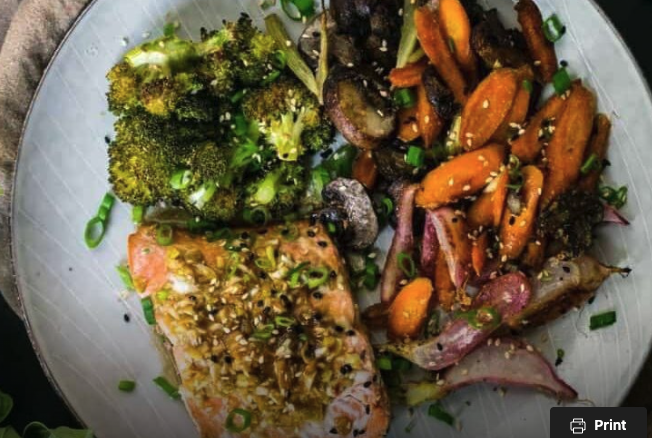Pan Seared Salmon with Beurre Blanc and Rosemary Fingerling Potatoes