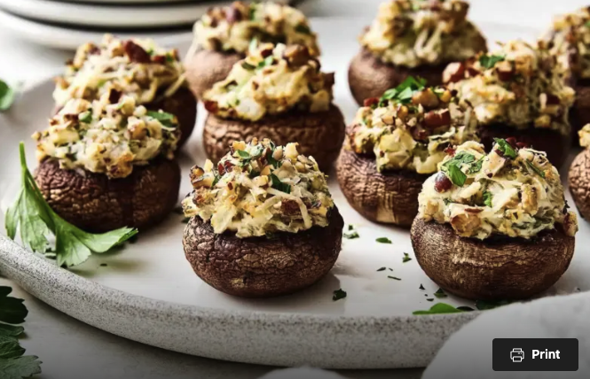 Chicken and Asiago Stuffed Mushrooms: A Flavorful Slow Cooker Appetizer