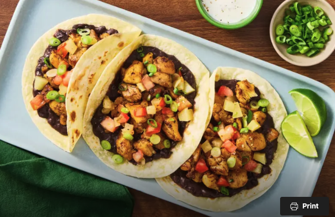 Chicken and Spicy Black Bean Tacos: A Quick and Flavorful Meal
