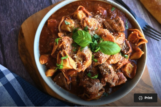 Beefy Tortellini: A Hearty Italian Slow Cooker Meal
