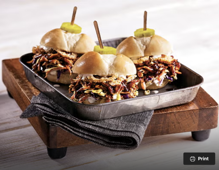 Hidden Valley Ranch BBQ Chicken Sandwiches (Slow Cooker Recipe)