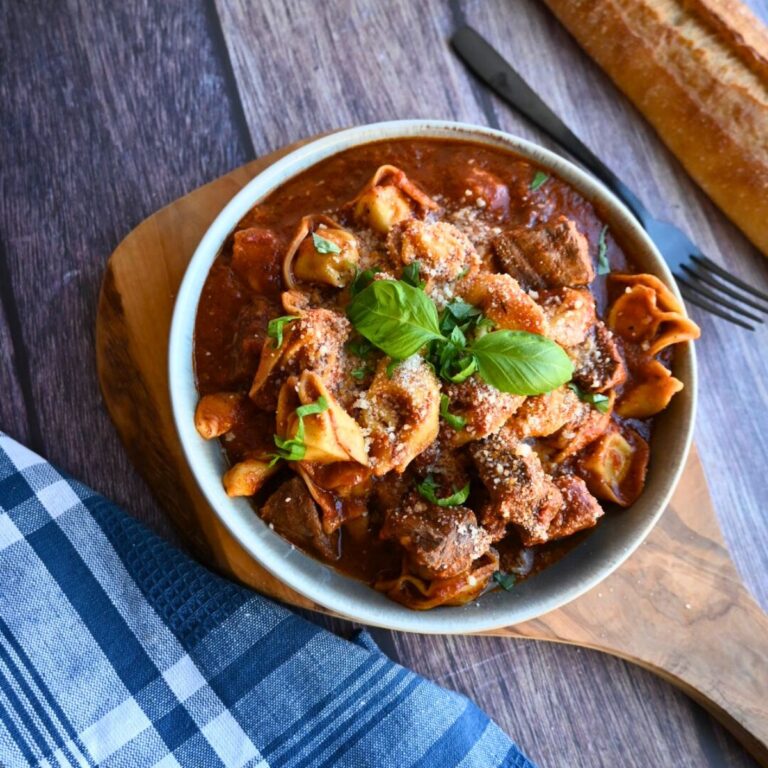 Beefy Tortellini: A Hearty Italian Slow Cooker Meal