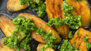 reen Onion Sauce with Fried Plantains (Whole30, AIP, Paleo)