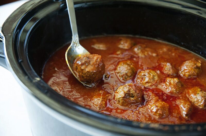 Potluck Meatballs Slow Cooker Recipe