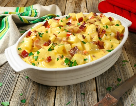 Bacon and Cheese Brunch Potatoes Slow Cooker Recipe