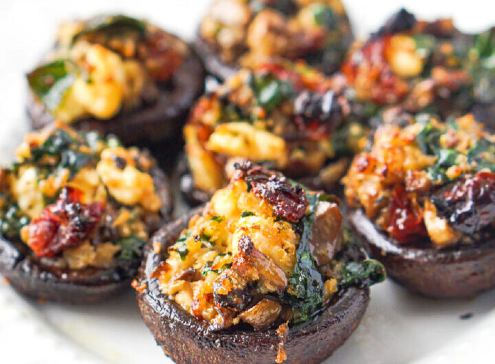 Chicken and Asiago Stuffed Mushrooms Slow Cooker Recipe