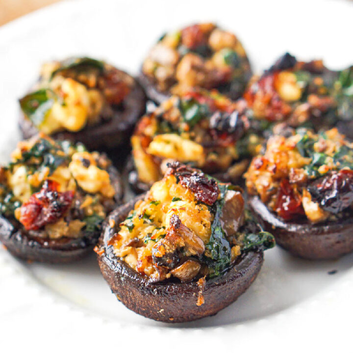 Chicken and Asiago Stuffed Mushrooms Slow Cooker Recipe