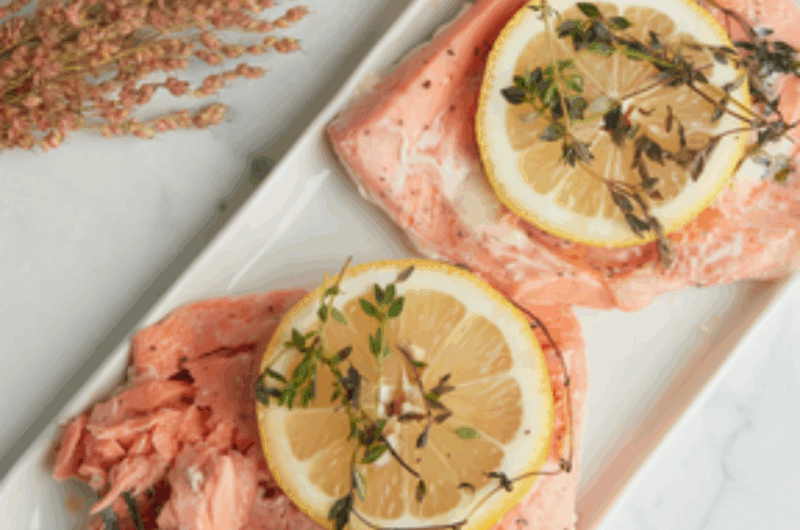 Mediterranean Salmon (Sous-Vide Style in the Slow Cooker)